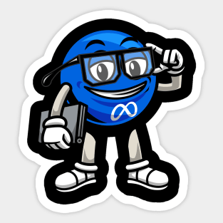 Meta Man Sticker